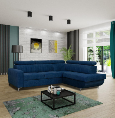 Sofas en forme de L Canapé d'angle en tissu Siège de canapé Salon moderne Canapés verts Meubles