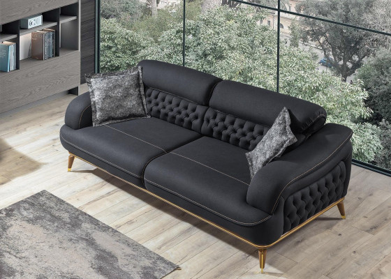 Ensemble de canapés 3 places Suite 331 Canapé Canapés Fauteuil Chesterfield de luxe