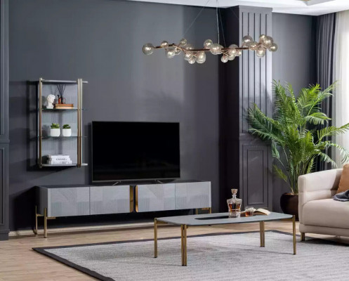 Table basse Table basse Salon Blanc Luxueux Tables basses Design Bois