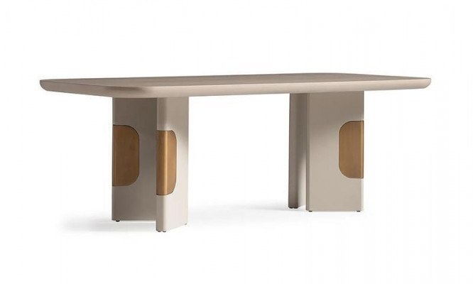 Suite de salle à manger Ensemble de dînette Table à manger Chaises Ensemble de 9 pièces Beige Ensemble de salle à manger