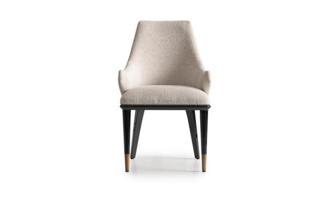 Ensemble repas de luxe Salle à manger Table à manger Dinette Chaises Beige Ensemble en bois 7 pièces