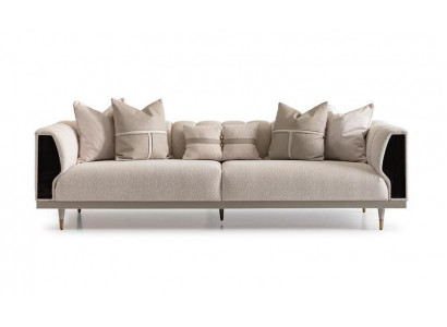 Luxury Three Seater Sofa 3 Seater Beige Upholstered Sofa Fabric Sofa Modern Sofa Canapé trois places de luxe Canapé trois places en tissu beige Canapé rembourré Canapé moderne