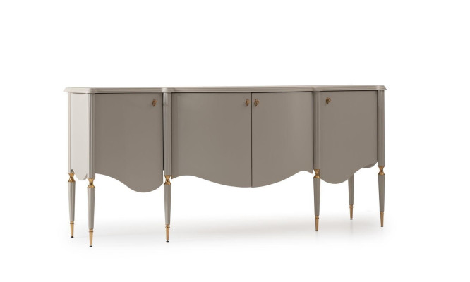 Buffet Armoire Armoire Bois Beige Commode Salle à manger Meubles