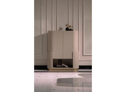 Bar Armoire Armoire en bois Bar en bois Beige Boissons Salon