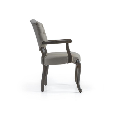 Salle à manger Chaise Designer Chesterfield Bois Style de luxe Moderne Chaise rembourrée nouvelle