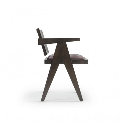Chaise en bois Design Fauteuil marron Salle à manger Meubles Siège Ameublement neuf
