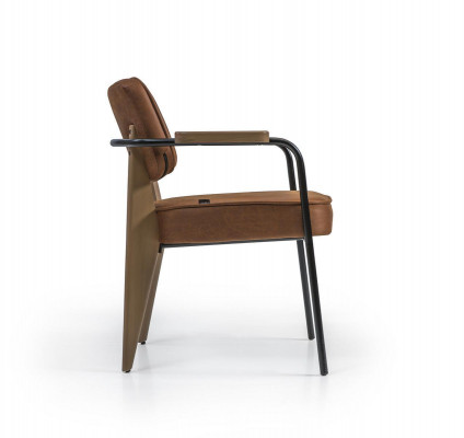 Chaise de salle à manger Chaise de luxe avec accoudoirs Concepteur nouvel Ameublement fauteuil
