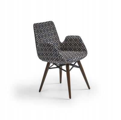 Chaise de salle à manger de luxe moderne avec accoudoirs, chaise de designer.