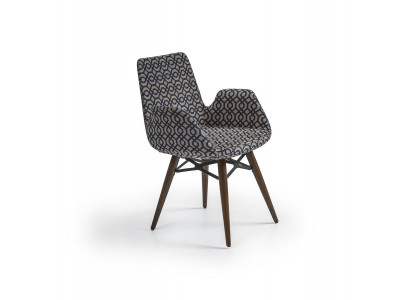 Chaise de salle à manger de luxe moderne avec accoudoirs, chaise de designer.