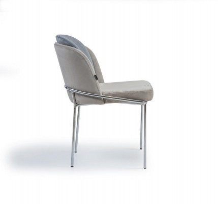 Chaise design Gris de luxe Nouvelles chaises Mobilier Salle à manger Ameublement