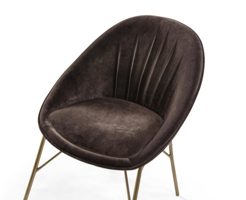 Chaise de salle à manger Luxe Chaise marron Mobilier de designer moderne Meubles neufs