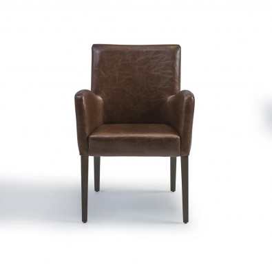 Chaise de salon design Chaise rembourrée de salle à manger avec accoudoirs Fauteuil neuf