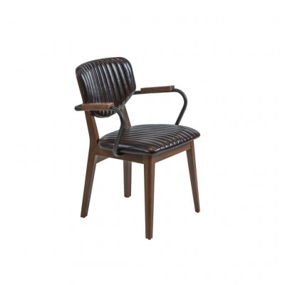 Chaise de luxe avec accoudoirs Chaise de salle à manger Mobilier Siège rembourré Moderne Ameublement