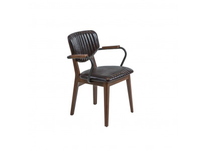 Chaise de luxe avec accoudoirs Chaise de salle à manger Mobilier Siège rembourré Moderne Ameublement