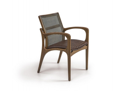 Fauteuil Salle à manger Chaise moderne Mobilier en bois Design Ameublement