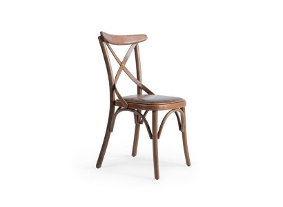 Chaise de designer en bois Mobilier de salle à manger de luxe Brun nouveaux ameublements