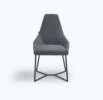 Chaise de designer meubles Chaise rembourrée moderne grise Chaise de salle à manger nouvelle mobilier