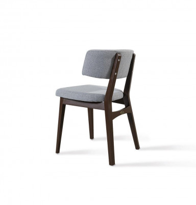 Chaise en bois moderne Chaise grise Salle à manger Conception de meubles design nouveau Mobilier de designer