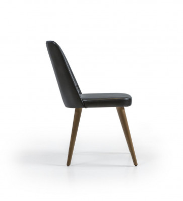 Ameublement de luxe nouvelle sellerie de chaise Mobilier noir Chaises de designer Salle à manger