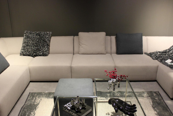 Canapé en forme de U Canapé d'angle moderne avec table basse Canapé rembourré Mobilier de salon
