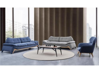 Ensemble de canapés de salon moderne 3+3 places avec fauteuil rembourré - Ensemble de canapés