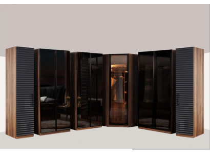 Mobilier de chambre Armoire d'angle moderne en bois luxueux
