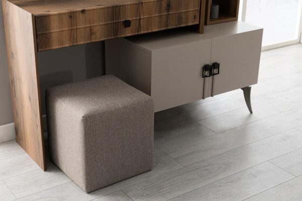 Moderne chambre bois coiffeuse avec miroir Designer Mobilier de luxe