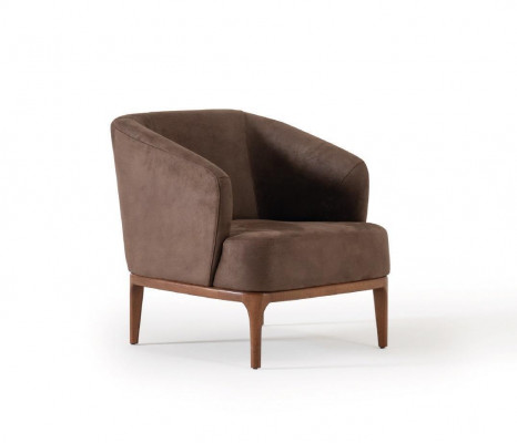 Salon Marron Chaise de Luxe Designer Fauteuil Mono-Place Rembourrage