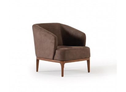 Salon Marron Chaise de Luxe Designer Fauteuil Mono-Place Rembourrage