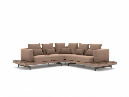 Salle de séjour Canapé d'angle Nouveaux Meubles Tissu Canapé Canapé d'angle en forme de L Mobilier de luxe