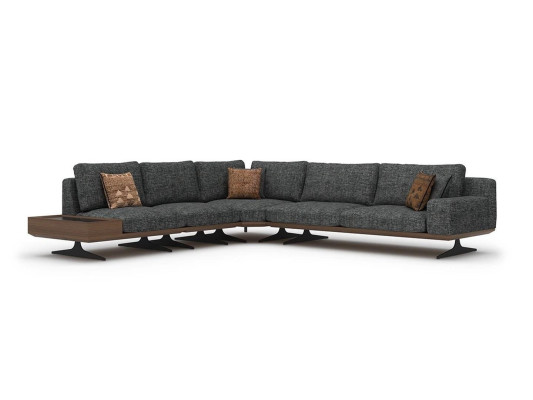 Canapé d'angle de luxe en L en forme de L, nouveau ensemble moderne pour le salon, ameublement rembourré de la pièce.