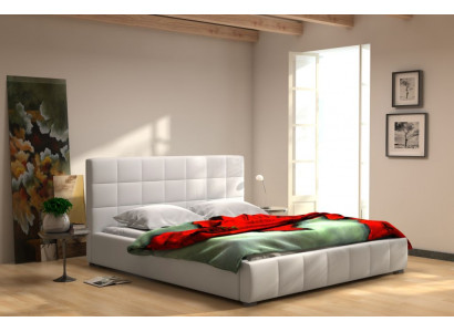Lit Moderne Mobilier Design Lit double 200x200 Cadre de lit Box-Spring Textile nouveau
