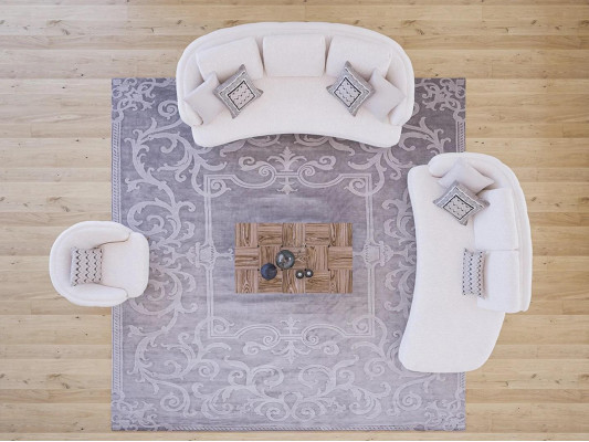 Ensemble de salon rembourré blanc 4 pièces moderne avec 2 canapés trois places et fauteuil design.