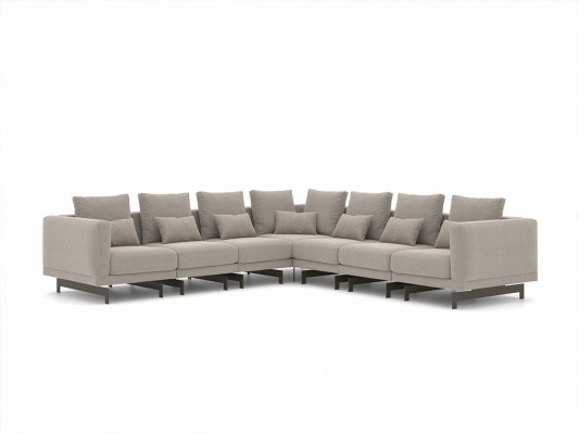 Salon Canapé Gris Canapé Meubles rembourrés Meubles rembourrés neufs Bois Table basse