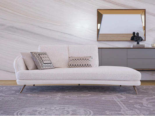 Canapé trois places Tissu rembourré Moderne Relax Salle de séjour de luxe Meubles