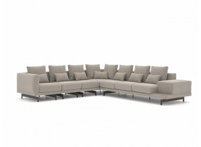 Salon Mobilier de luxe Canapé d'angle en L Meubles rembourrés Canapé Sofa