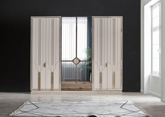 Armoire élégante Armoire de luxe Armoire moderne Mobilier de chambre à coucher Nouveauté