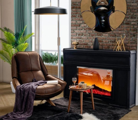 Fauteuil de luxe au design moderne Meuble de salon de couleur marron Style Nouveauté