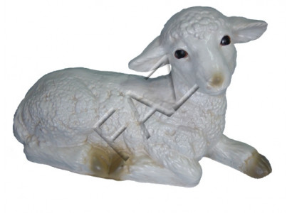 Conception mouton figurine allongée statue de jardin sculpture chiffres sculptures décoration nouveau
