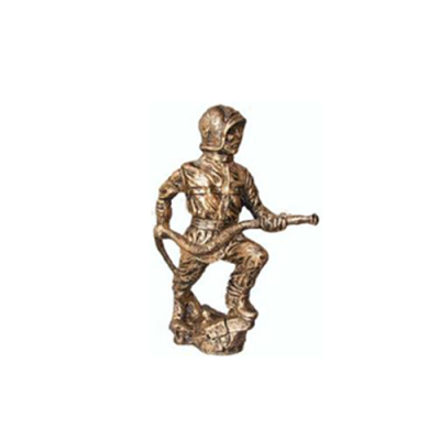 Sculpture Pompier de la caserne de pompiers Antique Style Figure Art moderne Extinction 25 cm