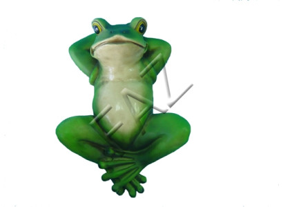 Figure de grenouille en design Statue de jardin Sculpture Figures Sculptures Décoration c377