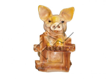 Conception Figurine de cochon Statue de jardin Sculpture Figures Sculptures Décoration C33