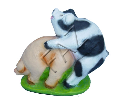 Figure de cochon design Statue de jardin Sculpture Figurines Sculptures Décoration c48