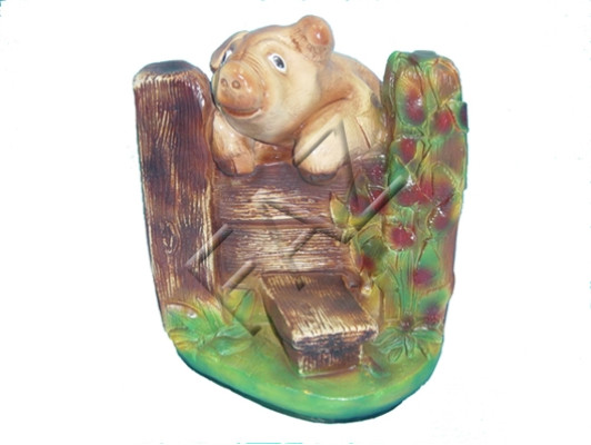 Conception Figurine de cochon Statue de jardin Sculpture Figures Sculptures Décoration c79
