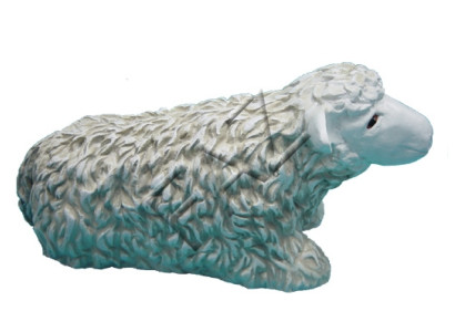 Figure de mouton couché design statue de jardin sculpture chiffres sculptures décoration nouvelle