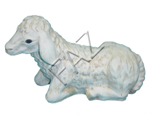 Conception de la nouvelle sculpture de statue de jardin de figurine de mouton couché.