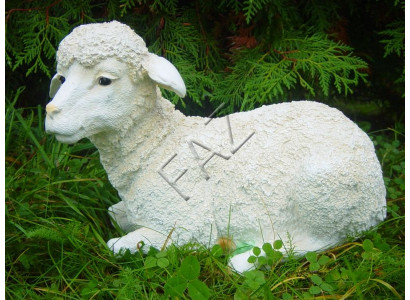 Conception de mouton figure allongée statue de jardin sculpture chiffres sculptures décoration nouvelle