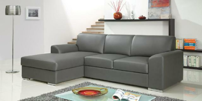 Innovation dans le salon avec des canapés d'angle en tissu et une fonction de couchage extensible