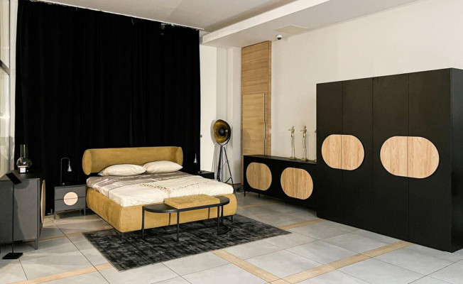 Lit Jaune Beau Design Belle Chambre Moderne Lits Doubles Meubles Élégants