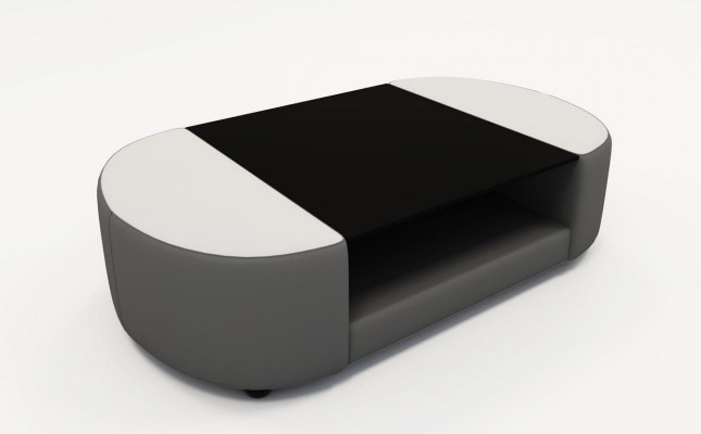 Table basse de canapé Salon Design Verre Canapé Table basse Rembourrage Table Tables